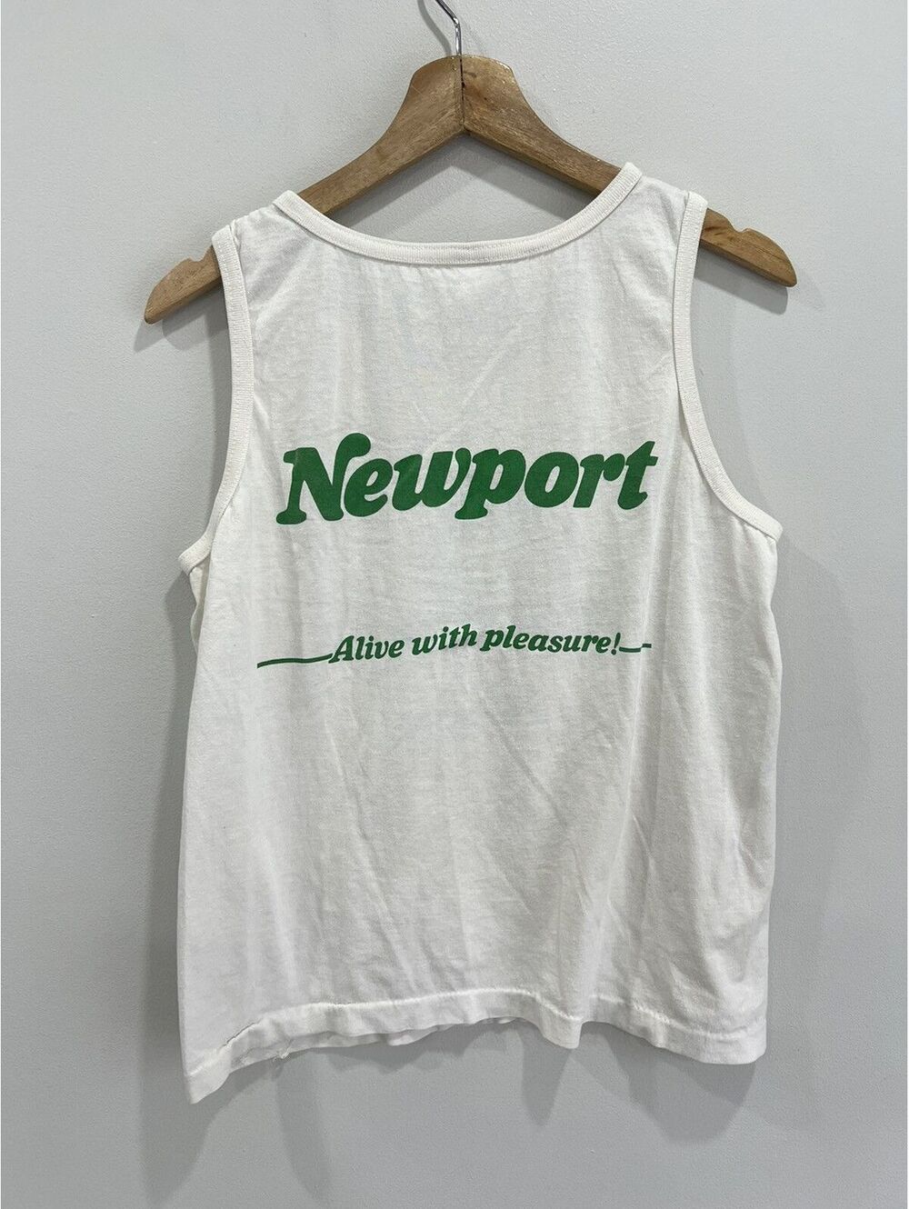 Vintage Newport Tank Top Shirt promo smoking L